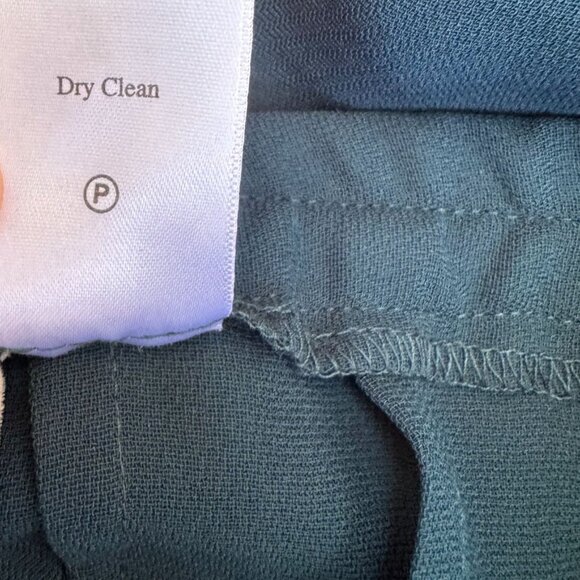 Coldwater Creek Womens Teal Back Zip Straight Leg Preppy Classic Dress Pants 16 - Picture 7 of 9